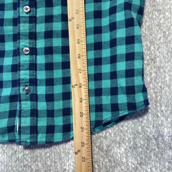 Shaun White Boys Flannel Checkered Blue Button-up Shirt Size M Skateboarding - Picture 5 of 8